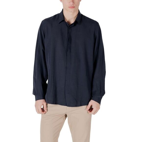 Antony Morato Blue Lyocell Men's Shirt